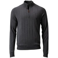 FootJoy Men's Drop Needle Lined Golf Wind Sweater, Charcoal