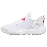 Puma Women's Fusion Crush Sport Golf Shoes, White/Pink