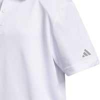 adidas Junior Performance Golf Polo, White