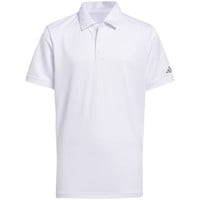 adidas Junior Performance Golf Polo, White
