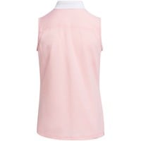 adidas Junior Sleeveless Golf Polo, Pink