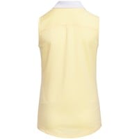 adidas Junior Sleeveless Golf Polo, Yellow