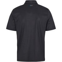 Greg Norman Men's ML75 Recycled Microlux Flag Golf Polo, Black