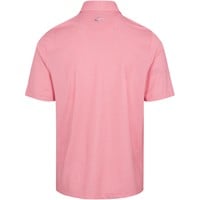 Greg Norman Men's ML75 Recycled Microlux Flag Golf Polo, Coral