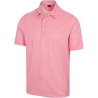 Greg Norman Men's ML75 Recycled Microlux Flag Golf Polo, Coral