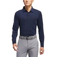 adidas Men's Long Sleeve Golf Polo, Navy