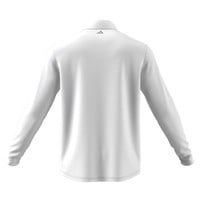 adidas Men's Long Sleeve Golf Polo, White