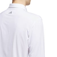 adidas Men's Long Sleeve Golf Polo, White