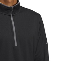 adidas Men's Lightweight 1/2 Zip Golf Pullover, Black