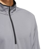 adidas Men's Lightweight 1/2 Zip Golf Pullover, Grey