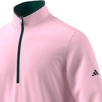 adidas Men's Lightweight 1/2 Zip Golf Pullover, Pink