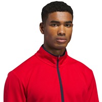 adidas Men's Lightweight 1/2 Zip Golf Pullover, Red