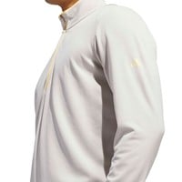 adidas Men's Lightweight 1/2 Zip Golf Pullover, Tan