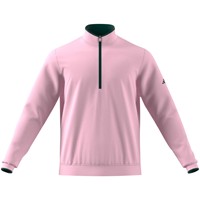 adidas Men's Lightweight 1/2 Zip Golf Pullover, Pink