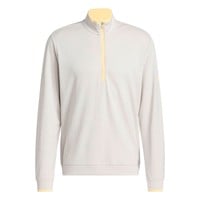 adidas Men's Lightweight 1/2 Zip Golf Pullover, Tan