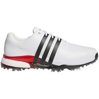 adidas Men's Tour360 24 Boost Golf Shoes, White/Black/Red