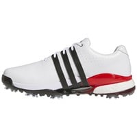adidas Men's Tour360 24 Boost Golf Shoes, White/Black/Red