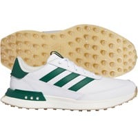 adidas Men's S2G 24 Leather Golf Shoes, White/Green