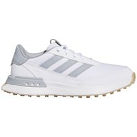 adidas Junior S2G 24 SL Golf Shoes, White/Silver