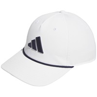 adidas Tour Five-Panel Rope Golf Hat, White