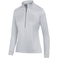 Greg Norman Womens Clubhouse Heathered 1/4 Zip Golf Pullover, Light Grey