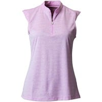 Greg Norman Women's Boomerang Heather Sleeveless Golf Polo