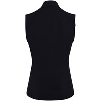 Greg Norman Women's Ottoman Rib Mock Golf Vest, Black