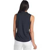 Puma Women's Cloudspun Piped Sleeveless Golf Polo, Navy