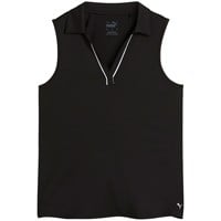 Puma Women's Cloudspun Piped Sleeveless Golf Polo