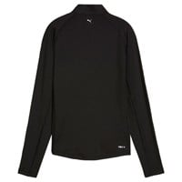 Puma Women's You-V 1/4 Zip Golf Pullover, Black