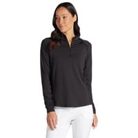 Puma Women's You-V 1/4 Zip Golf Pullover, Black