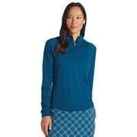 Puma Women's You-V 1/4 Zip Golf Pullover, Blue