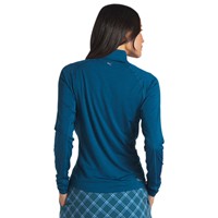 Puma Women's You-V 1/4 Zip Golf Pullover, Blue