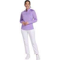 Puma Women's You-V 1/4 Zip Golf Pullover, Lavender
