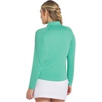 Puma Women's You-V 1/4 Zip Golf Pullover, Light Green