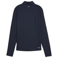 Puma Women's You-V 1/4 Zip Golf Pullover, Navy