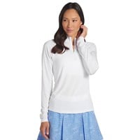 Puma Women's You-V 1/4 Zip Golf Pullover, White