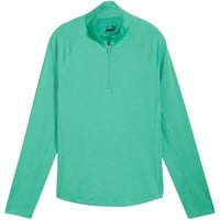 Puma Women's You-V 1/4 Zip Golf Pullover, Light Green