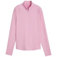 Puma Women's You-V 1/4 Zip Golf Pullover, Light Pink