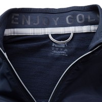 Puma Men's Cloudspun Colorblock 1/4 Zip Golf Pullover, Navy