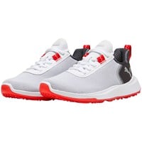PUMA Junior Fusion Crush Sport Golf Shoes - Discontinued Style, White/Red