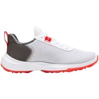 PUMA Junior Fusion Crush Sport Golf Shoes - Discontinued Style, White/Red