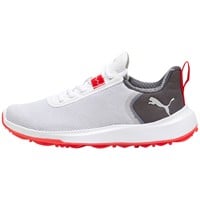 PUMA Junior Fusion Crush Sport Golf Shoes - Discontinued Style, White/Red
