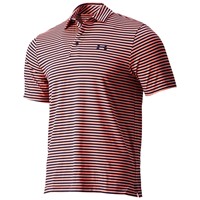 Under Armour Men's Chest Striped Playoff 3.0 Golf Polo, Navy/Orange