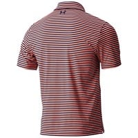 Under Armour Men's Chest Striped Playoff 3.0 Golf Polo, Navy/Orange
