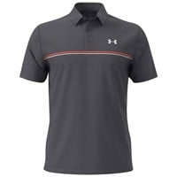 Under Armour Men's Chest Striped Playoff 3.0 Golf Polo, Grey