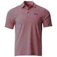 Under Armour Men's Chest Striped Playoff 3.0 Golf Polo, Navy/Orange