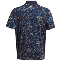 Under Armour Men's T2G Printed Golf Polo, Navy/Blue
