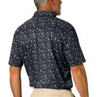 TGW Men's Happy Hour Print Golf Polo, Charcoal
