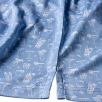 TGW Men's Happy Hour Print Golf Polo, Light Blue